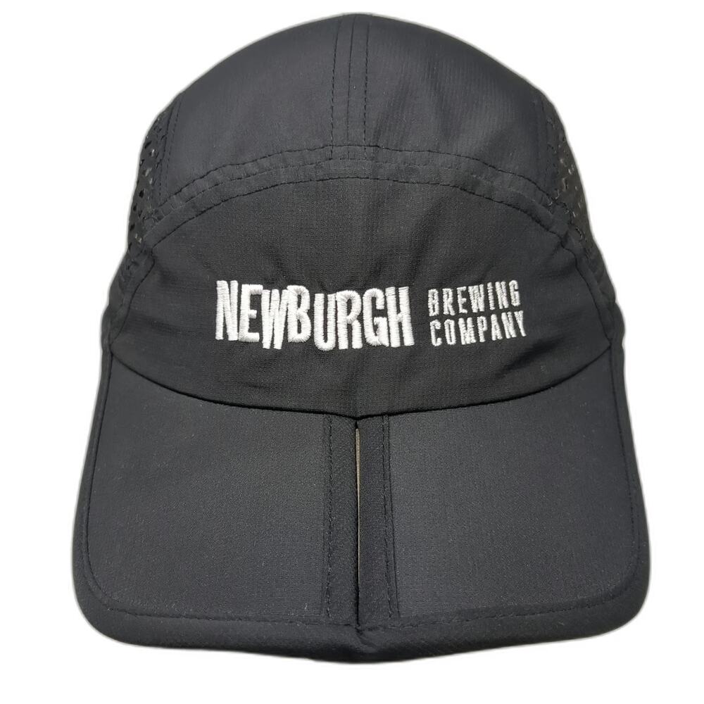 Big Accessories 5 Panel Black Hat OSFM Newburgh Brewing Company Mesh Foldable